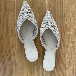 Zara woven mules beige 7 1/2 (38 EUR)
